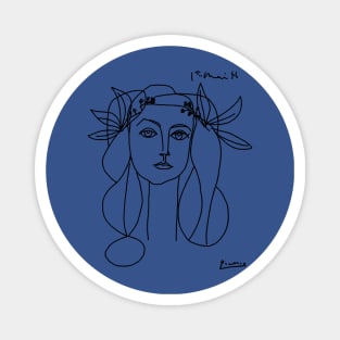 Picasso Woman (Francoise Gilot) Sketch 1 Magnet